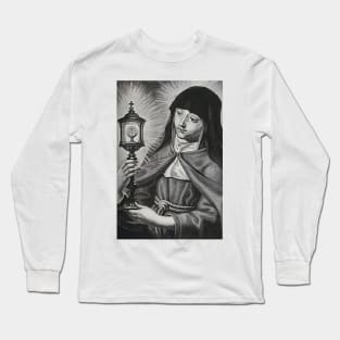 St Clare of Assisi Italian Catholic Saint Clare of Assisi Long Sleeve T-Shirt